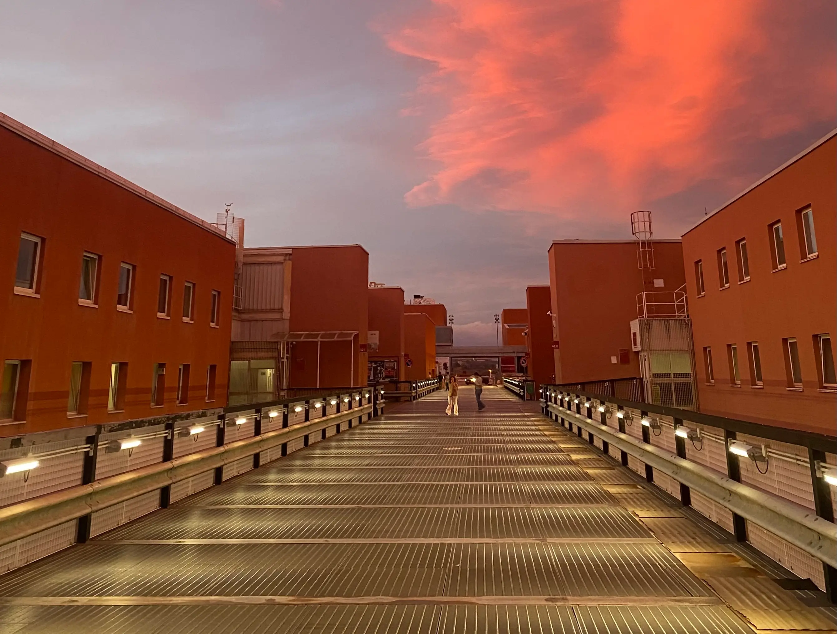 University of Calabria Bridge at Sunset